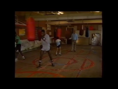 Profile of Brendan Ingle & Herol Graham (1985), with 11 year old Naseem Hamed in Gym Shots