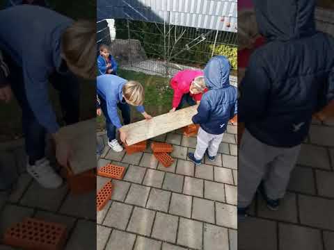 Kinder Bank schnell selber bauen