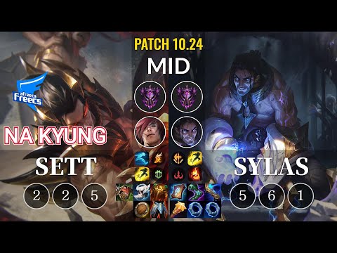 AF Na Kyung Sett vs Sylas Mid - KR Patch 10.24