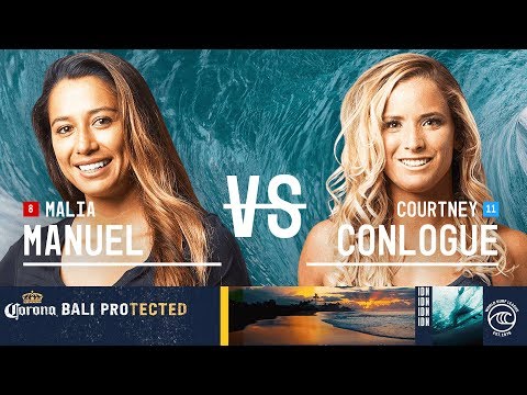 Malia Manuel vs. Courtney Conlogue - Round of 16, Heat 6 - Corona Bali Protected W 2019