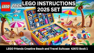 LEGO INSTRUCTIONS: Build the ADORABLE LEGO Friends Creative Beach and Travel Suitcase 42672