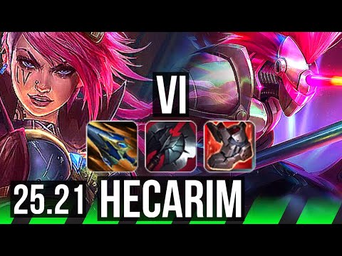 VI vs HECARIM (JGL) | 42k DMG, Dominating | EUW Master | 25.21