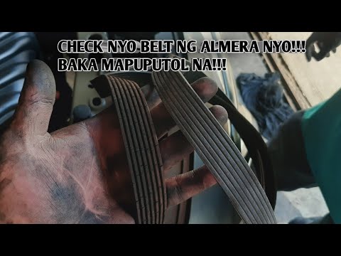 NISSAN ALMERA HOW TO REPLACED BELT