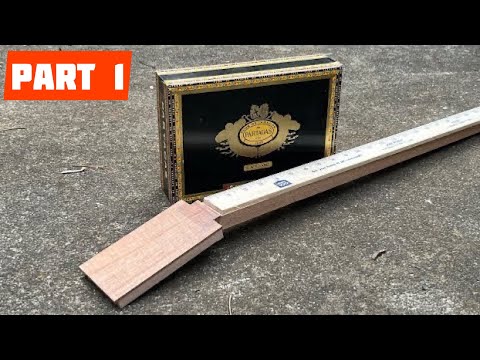 Cigar Box Guitar Build // scarf joint and scale length