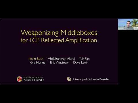 Weaponizing Middleboxes for TCP Reflected Amplification - USENIX Security 2021 Distinguished Paper