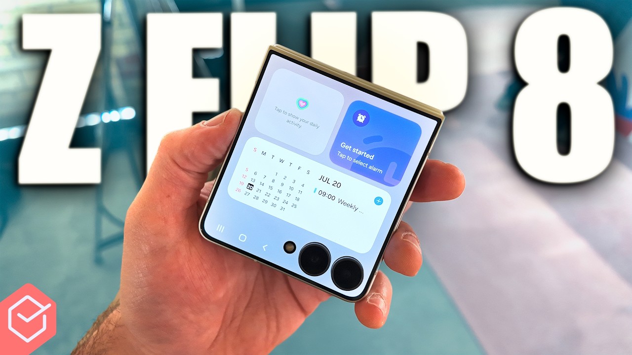 Miniatura da avaliação em vídeo de Smartphone Samsung Galaxy Z Flip8 512GB 12GB RAM Câmera 50MP
