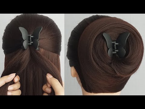 Prom Hairstyle With Butterfly Claw Clip | Latest...