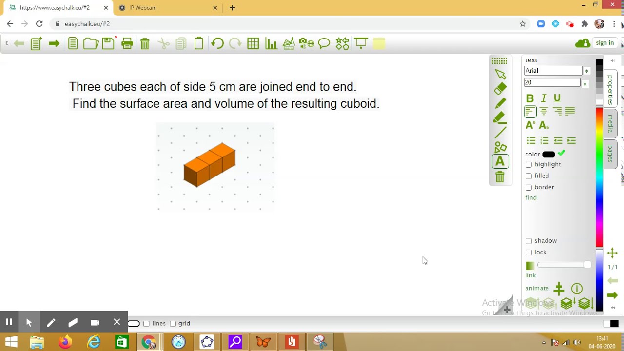 Watch video Three cubes each of side 5 cm are joined end to end. Find the ... Now Three cubes each of side 5 cm are joined end to end. Find the ...