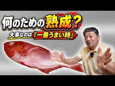 何のために魚を熟成させるのか？｜大将が見極める“一番おいしい時”｜熟成の前に大切な魚の下処理