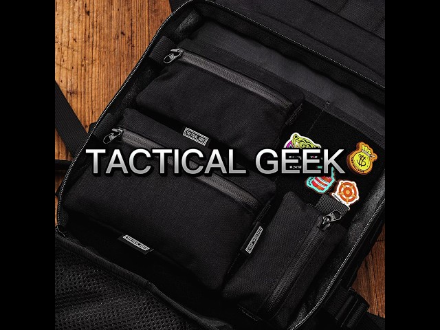 Vídeo relacionado con TACTICAL GEEK Bolsa de almacenamiento A5 EDC con ganchos y trabillas, organizador de bolsillo para herramientas diarias, nailon 500D