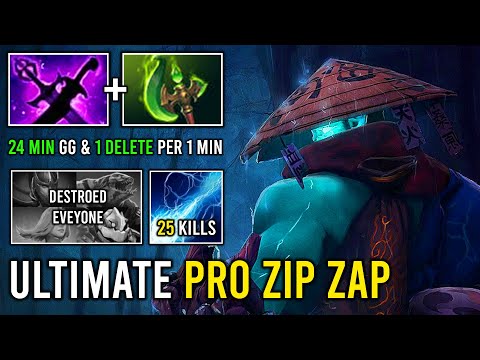 ULTIMATE PRO IMMORTAL MID Storm Spirit Crazy Zip Zap Deleted Everyone Like a Creep 24Min GG Dota 2