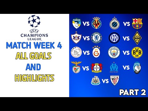 All Champions League Goals | Matchweek 4 (Wednesday - Part 2) | Highlights 2025/26
