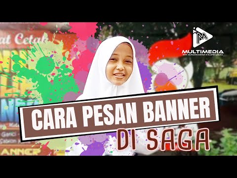 CARA PESAN BANNER ❓ DI SAGA (SMUHDA GRAFIKA) SMK MUHAMMADIYAH KLATEN UTARA