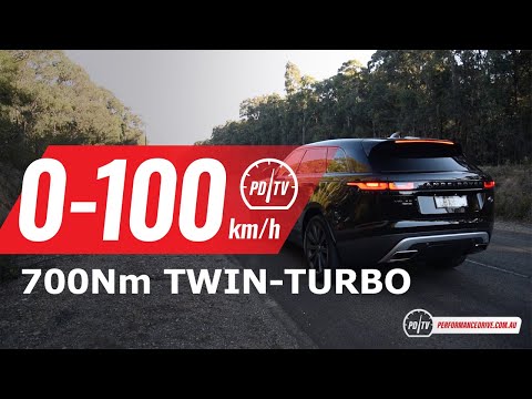 2019 Range Rover Velar D300 0-100km/h & engine sound