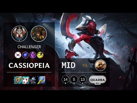 Cassiopeia Mid vs Azir - KR Challenger Patch 10.16