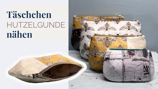 Kosmetiktaschen-Set nähen mit Schnittmuster HUTZELGUNDE