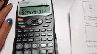 How to calculate linear regression with your sharp EL 531WH calculator