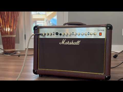 Marshall Acoustic Soloist AS50R 2-Channel 50-Watt 2x8" Acoustic Guitar Combo 2000s - Brown image 5
