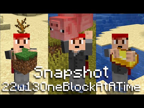 OMGcraft - Minecraft Tips & Tutorials! - April First Minecraft Snapshot!!! One Block At a Time 22w13