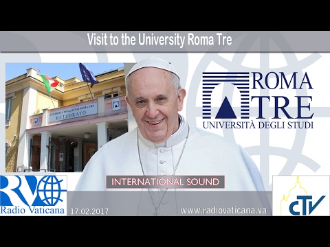 El Papa visita por primera vez una universidad italiana