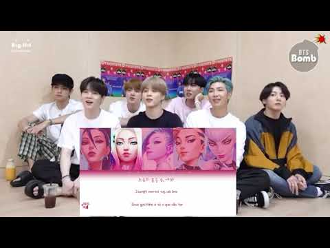 BTS reaction KDA "more"lyrics