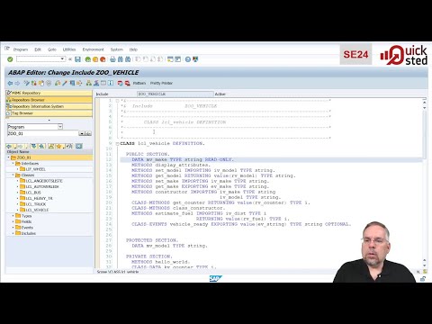 Quicksted - A03 ABAP-Objektorientierung (Datenkapselung & Modularisierung)