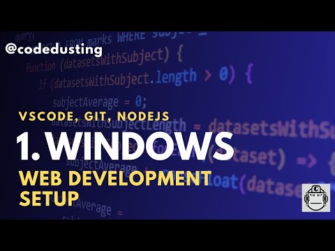 1 Setup Windows For Web Development Vscode Nodejs Git
