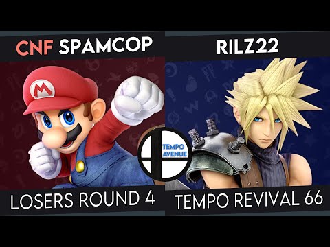 Tempo Revival 66 - SpamCop (Mario) Vs. rilz22 (Cloud) - LR4 - Smash Ultimate