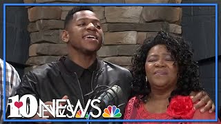 Chris Blue and family sing a beautiful gospel song