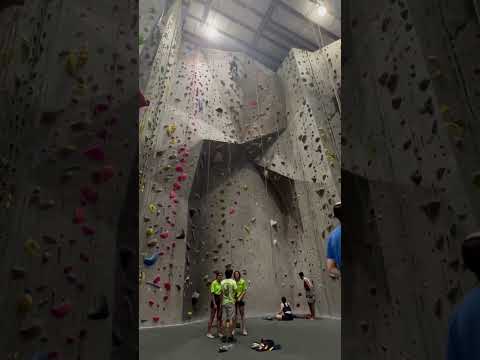 Climber takes huge 20 foot fall indoors!! #climbing #leadclimbing #bouldering #climbinglife #fall