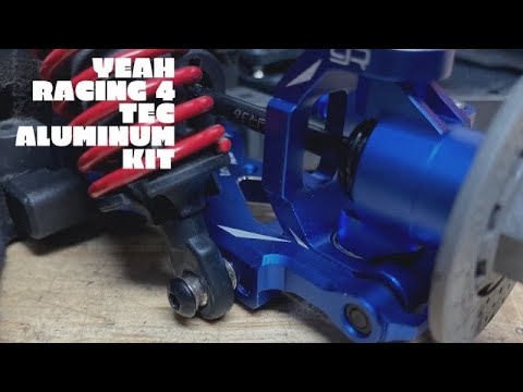 Yeah racing aluminum suspension kit + gpm aluminum linkage kit for traxxas 4 tec