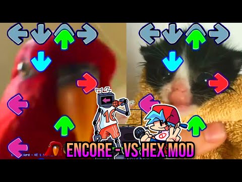 ENCORE BUT Red Birb GUMI VS TOWEL Cat - FNF VS Hex Mod Animation