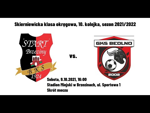 09.10.2021, skrót meczu skierniewickiej klasy okręgowej, Start Brzeziny - GKS Bedlno 5:1