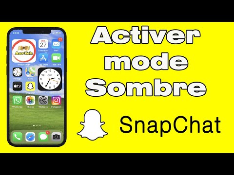 Comment mettre Snap en noir, comment mettre Snapchat en mode sombre iPhone ou iPad iOS 14