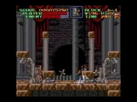 Super Castlevania IV Stage 6 Haunted Mansion Boss