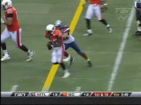 CFL Montreal 12, BC 19 - September 4, 2009