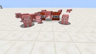Minecraft Trick- Exploding Pigs