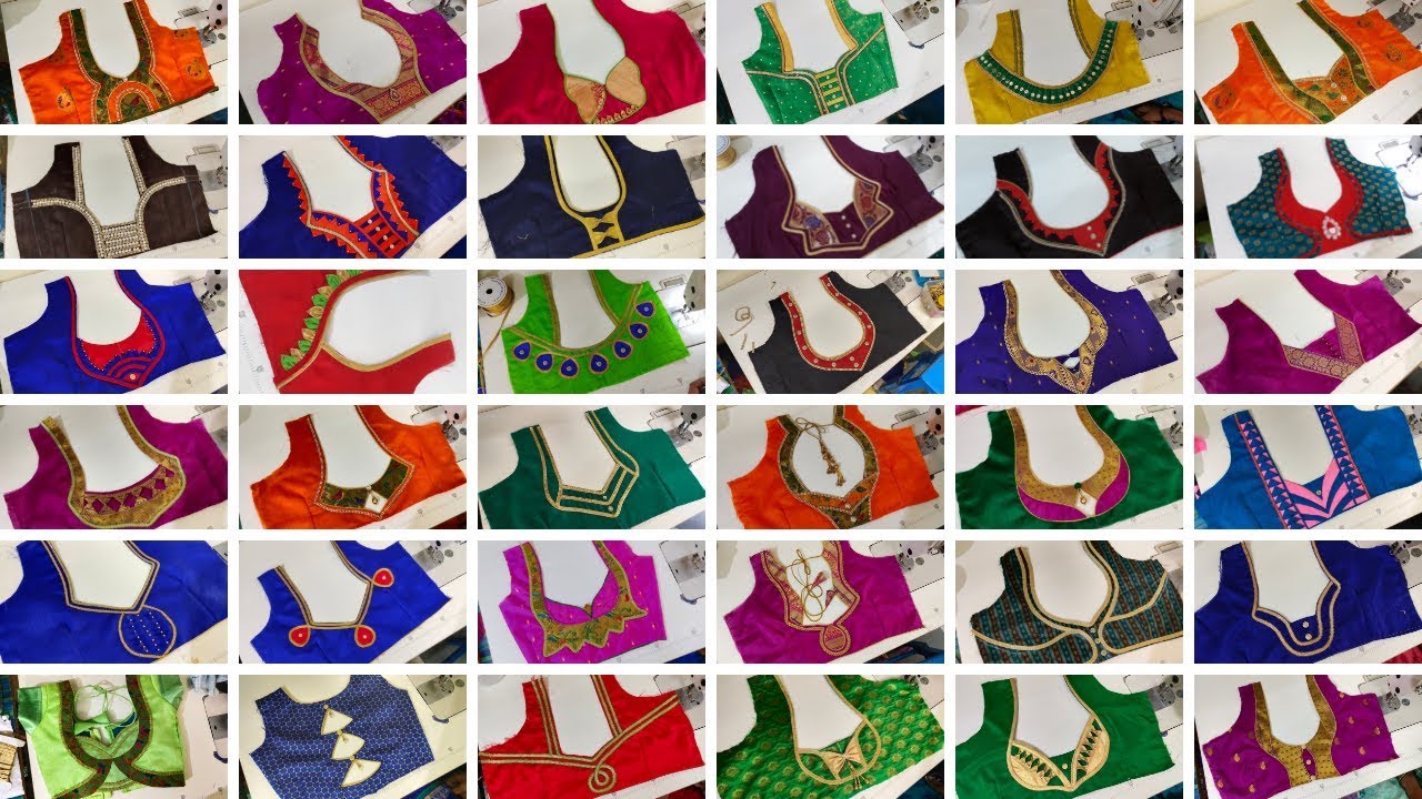 Top 80 Blouse Back Neck Designs - Blouse designs - Blouse Designs