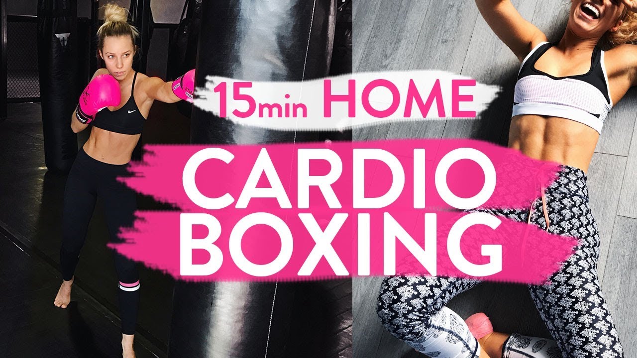 15min CARDIO BOXING WORKOUT | At Home Fat Burning Blaster!! - YouTube