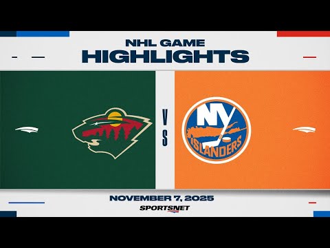 NHL Highlights | Wild vs. Islanders - November 7th, 2025