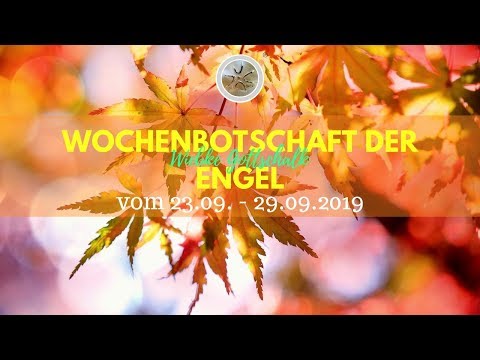 ✨ Wochenbotschaft der Engel vom 23.09. - 29.09.2019✨