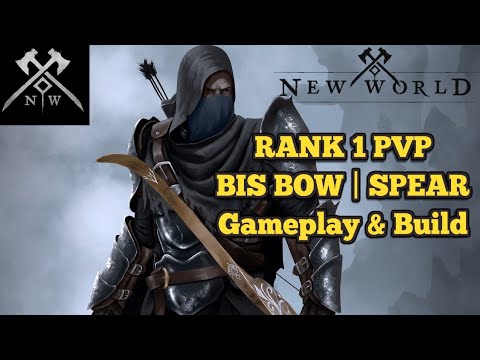 New World Rank 1 Insane PvP Gameplay & Build - BIS Bow / Spear