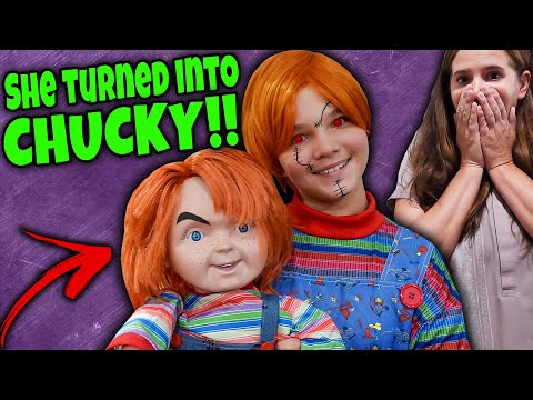 She Turned Into CHUCKY! Chucky In Charge