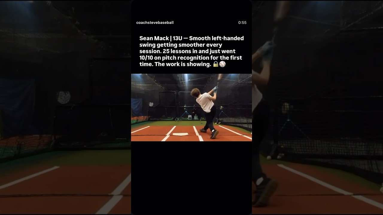 Sean Mack | 13U — Smooth left-handed swing getting smoother every session.