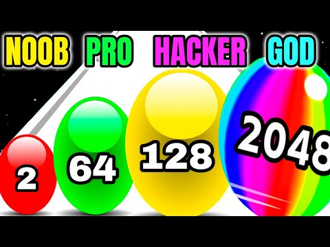 Ball Master: Ball Run 3D - NOOB vs PRO vs HACKER vs GOD