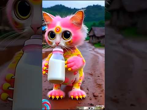 beautiful old cat dudu piyenge #funny #comedy #cartoon #trending #cute #billi
