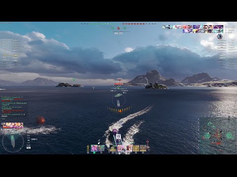 World of Warships: Full Round of T10 IJN Shimakaze (Is SS Hunting Season! Poor Montana By herself!)