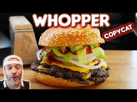 Burger King Whopper Copycat | How To Make A Smash Burger | Sasquash Burger Smasher Review