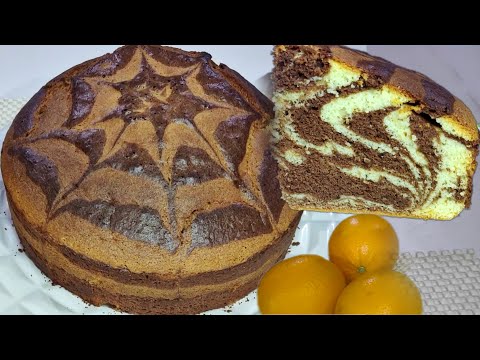 EASY BASIC SPIDERWEB ORANGE CHIFFON CAKE RECIPE | How to make chiffon cake!