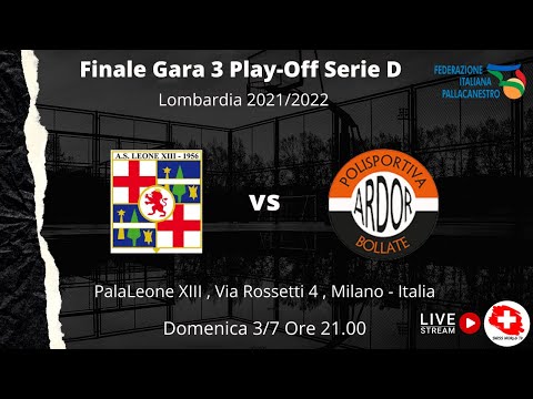 A.S. Leone XIII 1956 vs Ardor Bollate Basket